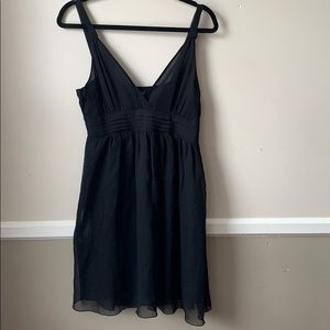 Sheer black short dress